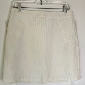 The Limited Ivory White Textured Mini Skirt
